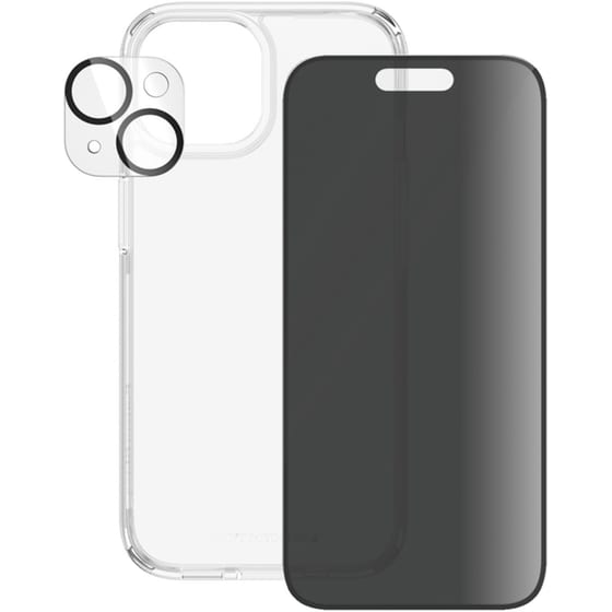 Θήκη & Προστασία Οθόνης / Καμερών Apple iPhone 15 - PanzerGlass Privacy Bundle Hardcase with D30 - Διάφανο image 3