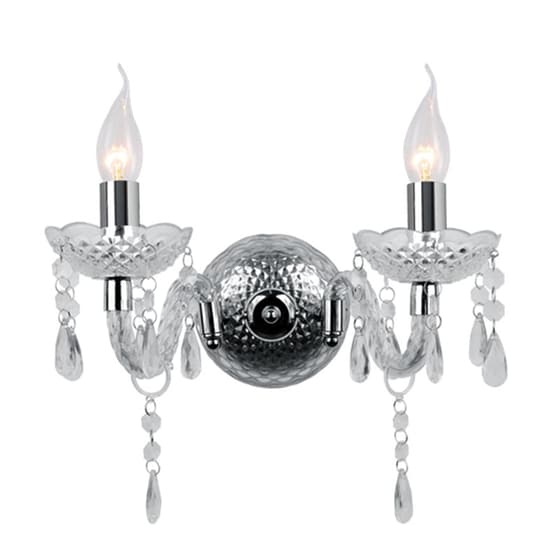 Απλίκα Τοίχου Aca Pegasus Sf63992wc Μεταλλική 38x21x24 cm - Ασημί image 0