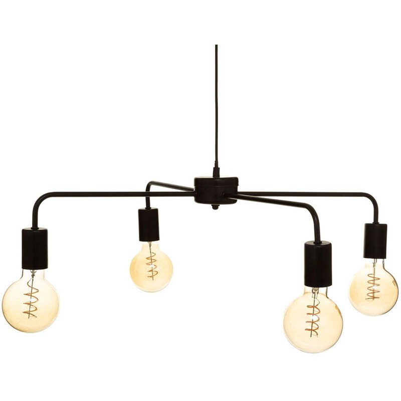 SPITISHOP Φωτιστικό Οροφής Πολύφωτο Spitishop A-s Keli 173264b Μεταλλικό - Μαύρο