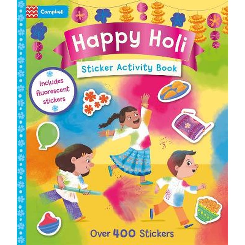 Happy Holi Sticker Activity Book