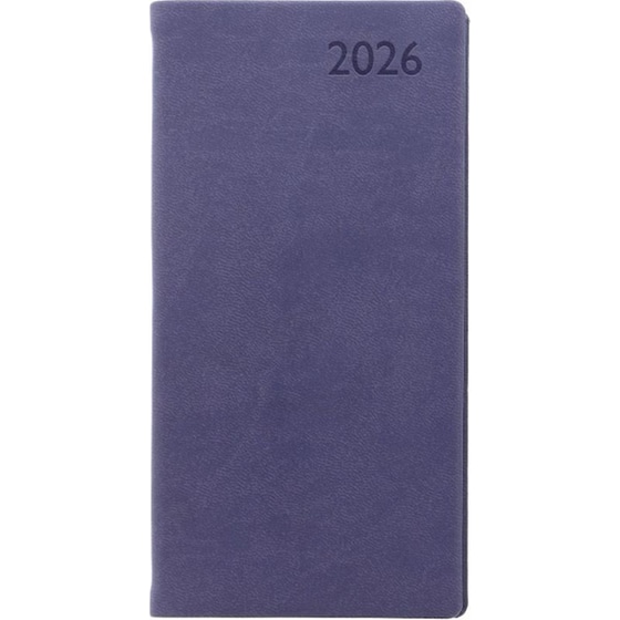 Ημερολόγιο Τσέπης/ Ατζέντα Εβδομαδιαίο 2026 Letts 12M Verona Slim Indigo image 0