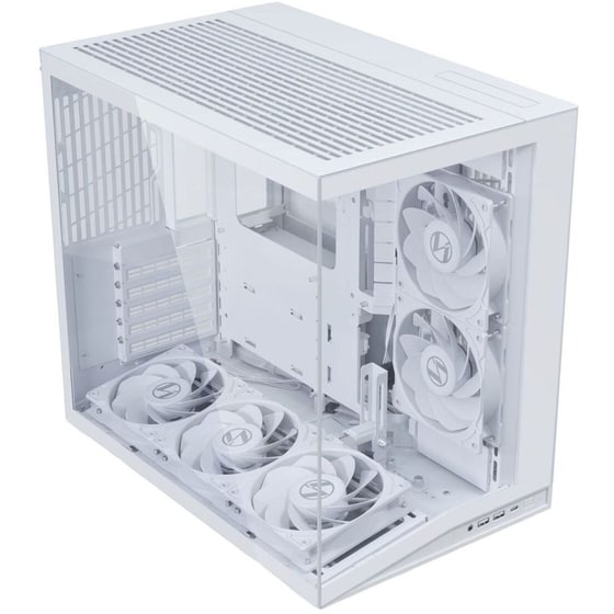 Κουτί Desktop Lian Li O11 Dynamic Mini V2 Flow Gaming Midi Tower με Πλαϊνό Παράθυρο - White image 1