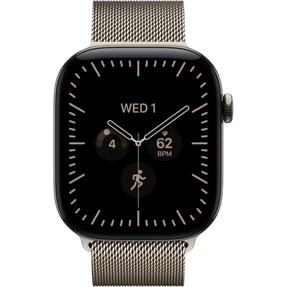 Apple Watch Series 12 GPS + Cellular 46mm Natural Titanium Case with Natural Milanese Loop - M/L image 1