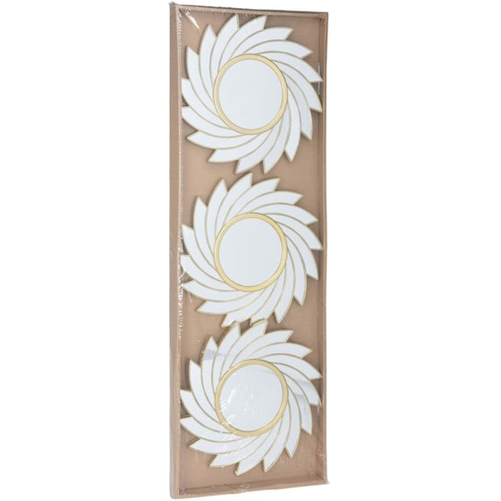Σετ Διακοσμητικοί Καθρέφτες Τοίχου Spitishop 3τμχ Φ24.5 cm - Χρυσό image 1