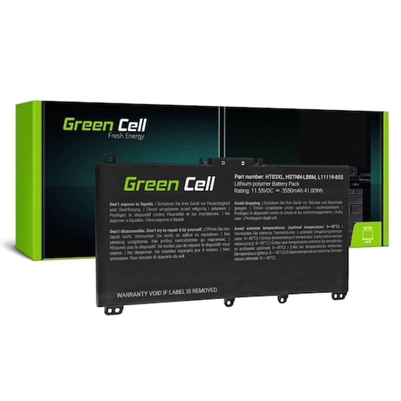 GREEN CELL Green Cell Battery Ht03xl Do Hp 240 G7 245 G7 250 G7 255 G7, Hp 14 15 17, Hp Pavilion 14 15 Hp163