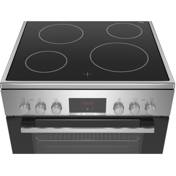 BOSCH HKR390050 66 Lt Inox Ηλεκτρική Κουζίνα Κεραμική image 2