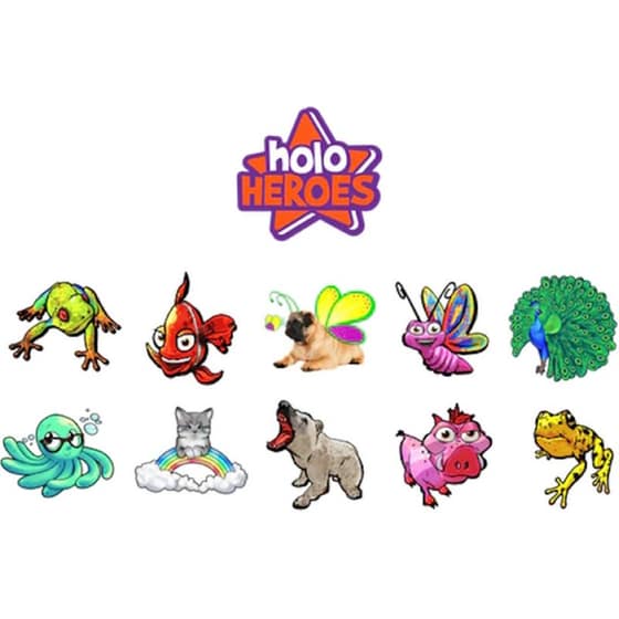 Holotoyz Αυτοκόλλητα Τατουάζ Επαυξημένης Πραγματικότητας AR - Holo Heroes image 1