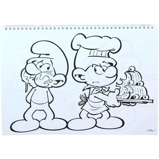 Μπλοκ Ζωγραφικής Gim A4 40Φ Smurfs image 3