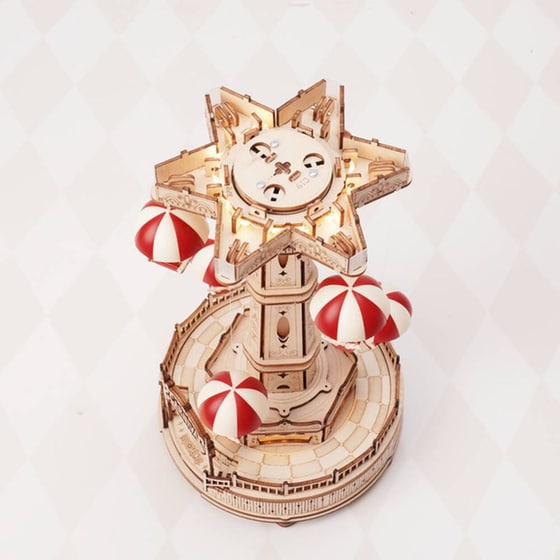 Robotime 3D Ξύλινη Κατασκευή - Parachute Tower image 4