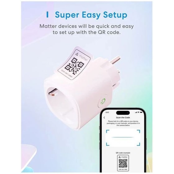 Έξυπνη πρίζα ρεύματος Meross MSS315MA-EU με Wi-Fi image 5