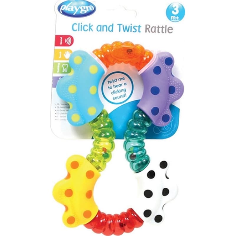 PLAYGRO Playgro Παιχνίδι Οδοντοφυΐας Click Twist Rattle