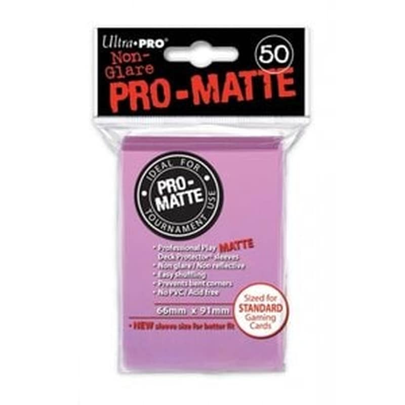 Ultra Pro Matte Standard 50 Sleeves Pink