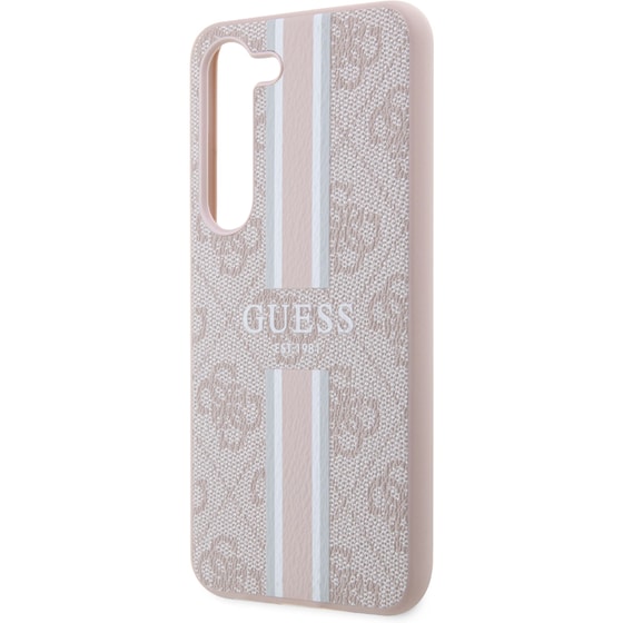 Θήκη Samsung Galaxy S23 S911 - Guess 4g Logo Collection Printed Stripe - Ροζ image 3