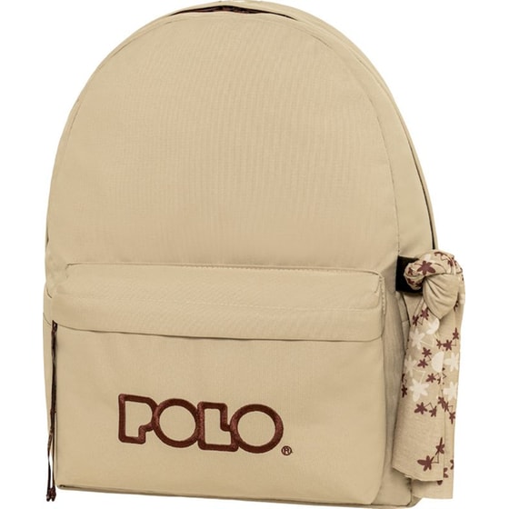 Τσάντα Πλάτης Polo Original Scarf Sand/Cherry (+δώρο Πορτοφολάκι Polo) image 0