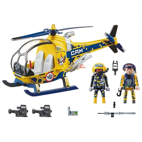 PLAYMOBIL® Air Stunt Show Ελικόπτερο με κινηματογραφικό συνεργείο (70833) image 2