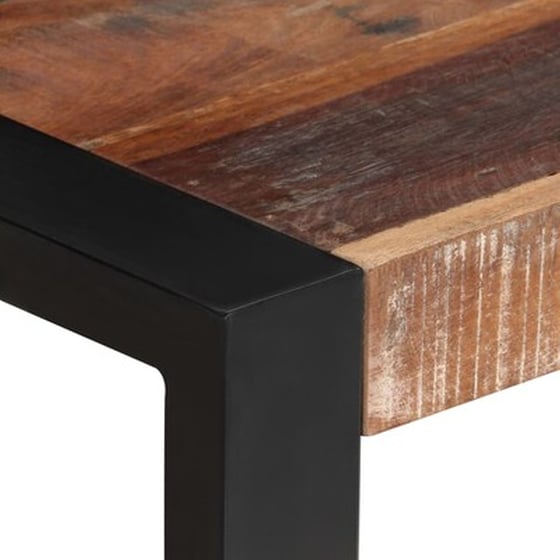 Τραπέζι Vidaxl από Μασίφ Ανακυκλωμένο Ξύλο 70x70x75 cm - Πολύχρωμο image 3