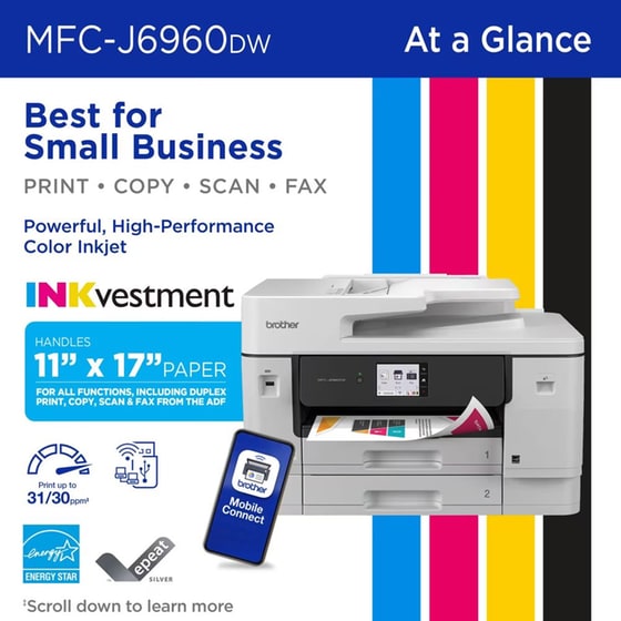 Brother MFC-J6960DW Έγχρωμο Πολυμηχάνημα Inkjet A3 με WiFi (MFCJ6960DW) image 2