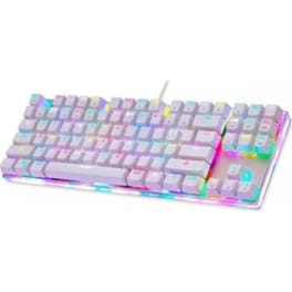 Motospeed K87S Gaming Μηχανικό Ενσύρματο Πληκτρολόγιο Tenkeyless με Kailh Blue διακόπτες και RGB φωτισμό (US)