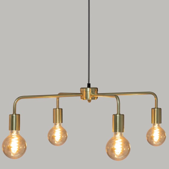 Φωτιστικό Οροφής Πολύφωτο Spitishop A-s Keli Gold 173264 Μεταλλικό - Χρυσό image 1