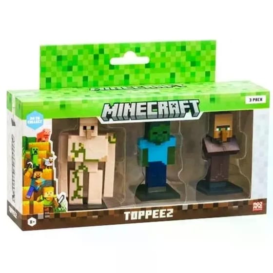 Minecraft Φιγούρες 3D Toppeez (6cm) 3 Τμχ - Τυχαία Επιλογή Σχεδίου image 3