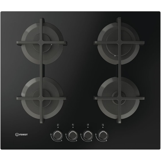 INDESIT ING 61T/BK 59 cm Μαύρο Εστία Αερίου Αυτόνομη image 0