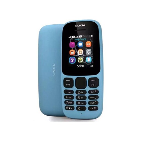 Nokia 105 (2017) Dual Sim Μπλε image 1