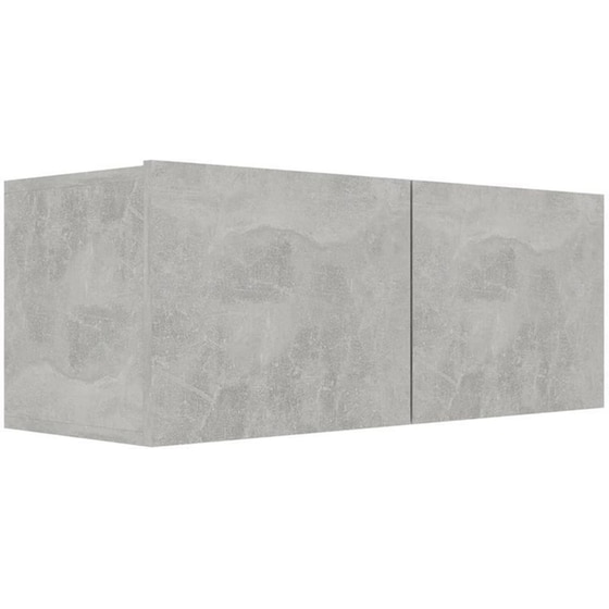Έπιπλα Τηλεόρασης VidaXL Μοριοσανίδα 4 Τμχ 60x30x30cm - Γκρι image 3