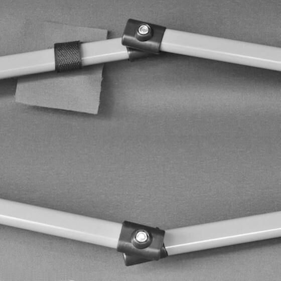 Τέντα Vidaxl Ατσάλι Πτυσσόμενη 3.6x3.1m - Γκρι image 3