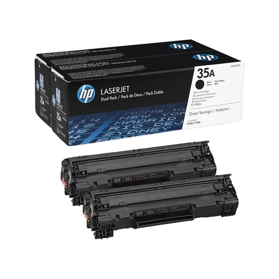 Toner HP 35A CB435AD Dual Pack- Black image 1