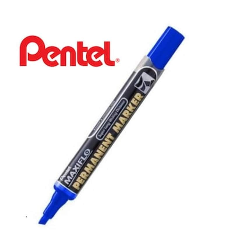 PENTEL Μαρκαδόρος Ανεξίτηλος Pentel Πλακέ Μύτη Μπλε 1.0 mm