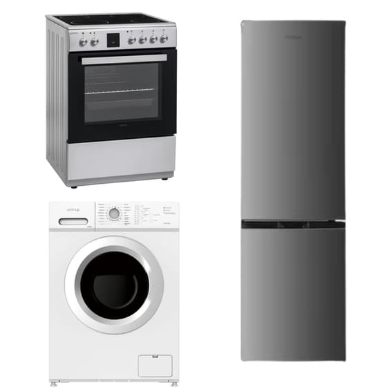 Σετ Κουζίνα Κεραμική OMNYS CINX-65 & Πλυντήριο Ρούχων WNM-7WH25BAS & Ψυγειοκαταψύκτης 3233N image 0