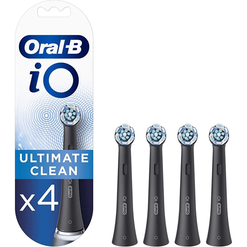 ORAL-B Ανταλλακτικές Κεφαλές ORAL-B iO ULTIMATE CLEAN 4 Τμχ για Ηλεκτρική Οδοντόβουρτσα Μαύρο