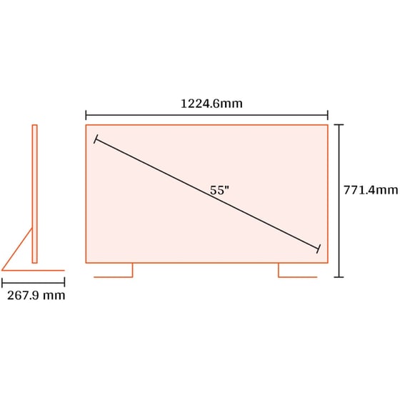 Samsung OLED 55" 4K Smart Τηλεόραση 55S95F AI TV image 1