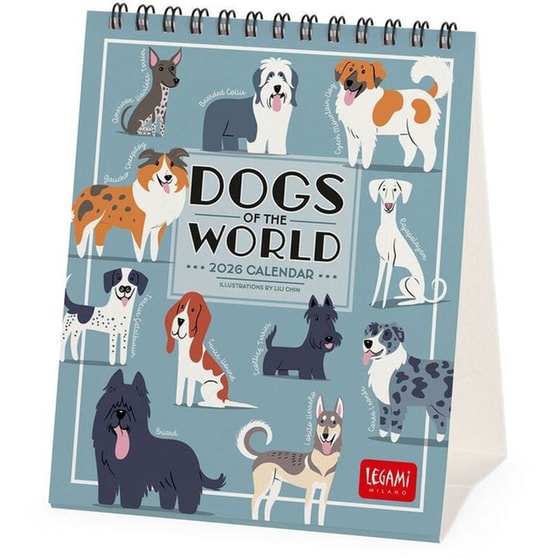 Ημερολόγιο Γραφείου Legami 2026 Dogs image 0