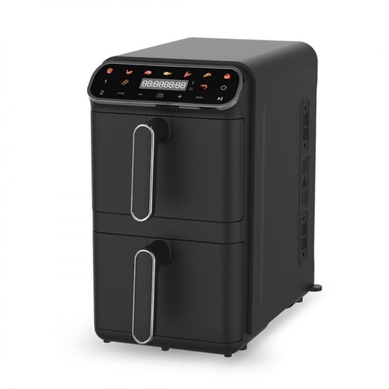 HOMEVERO HV-AF11DDK με 2 Αποσπώμενους Κάδους 2460 W 11 L Μαύρο Φριτέζα Αέρος image 1
