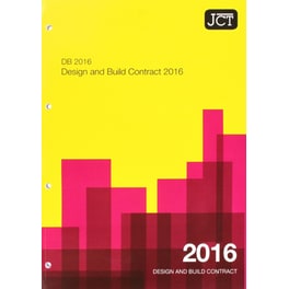 JCT: Design and Build Contract 2016 (DB)