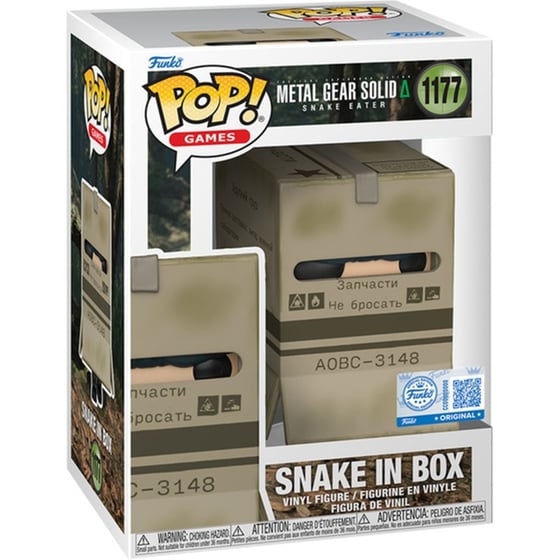 Funko Pop! Games: Metal Gear Solid - Snake Eater - Snake in Box (Special Edition) #1177 image 1