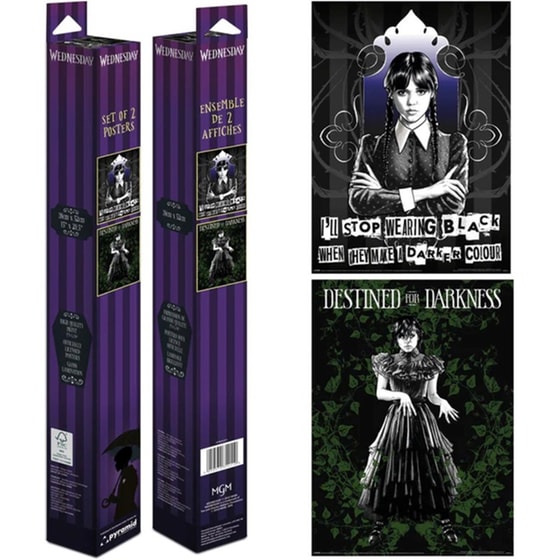 Αφίσες Pyramid Wednesday Addams 2-Pack image 0