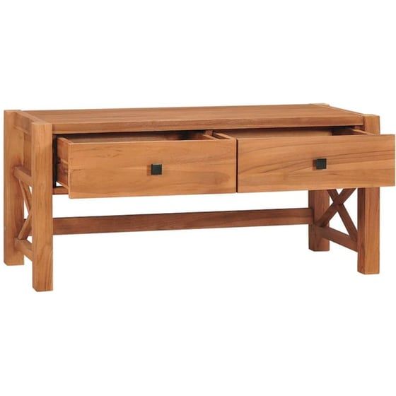 Έπιπλο Τηλεόρασης Vidaxl από Ξύλο  100x40x45 cm - Καφέ image 2