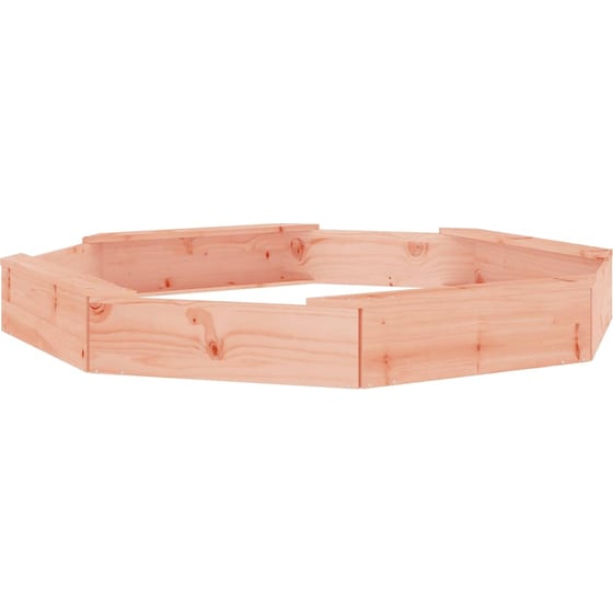 VidaXL Αμμοδόχος με Καθίσματα Οκτάγωνη 159.5x159.5x20cm Ξύλινη - Φυσικό Χρώμα Ξύλου image 2