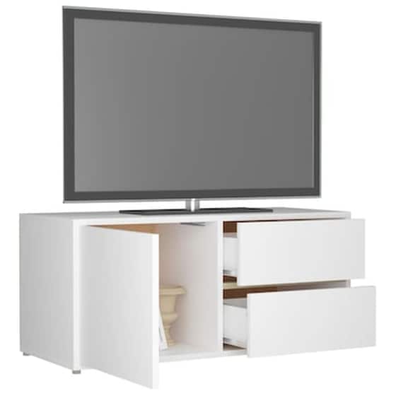 Έπιπλο Τηλεόρασης VidaXL από Μοριοσανίδα 80x34x36cm - Λευκό image 5
