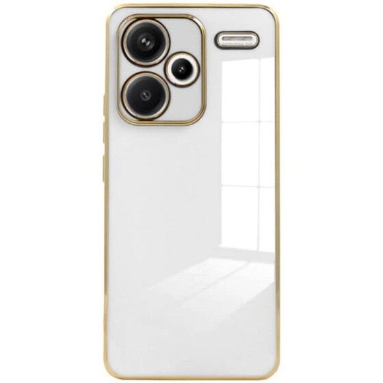 Θήκη Σιλικόνης - Xiaomi Redmi Note 13 Pro Plus - Bodycell Gold Plated - White (5206015074547) image 0