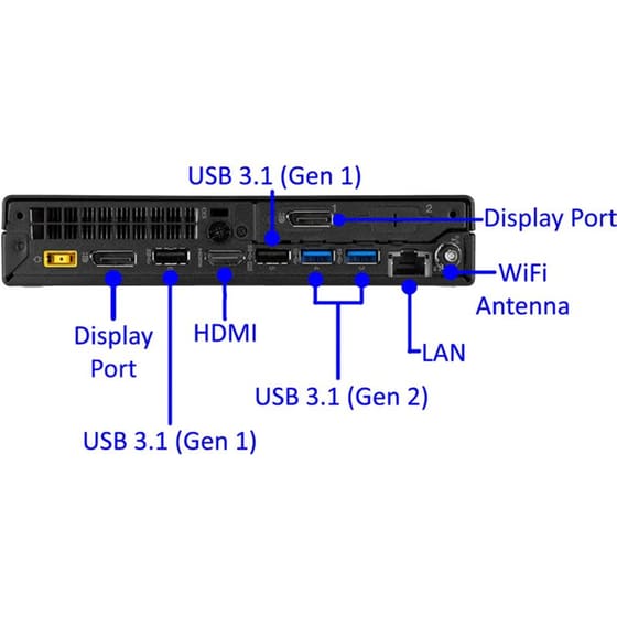 Refurbished Desktop Lenovo ThinkCentre M920Q (Intel Core i5-9500T/8 GB/256GB SSD/UHD Graphics/Win11Home) | Grade A image 1