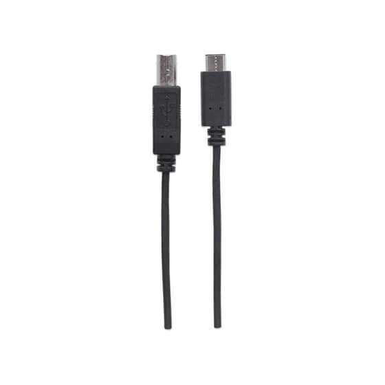 Καλώδιο Manhattan USB-B Male σε USB-C Male - 2m image 2
