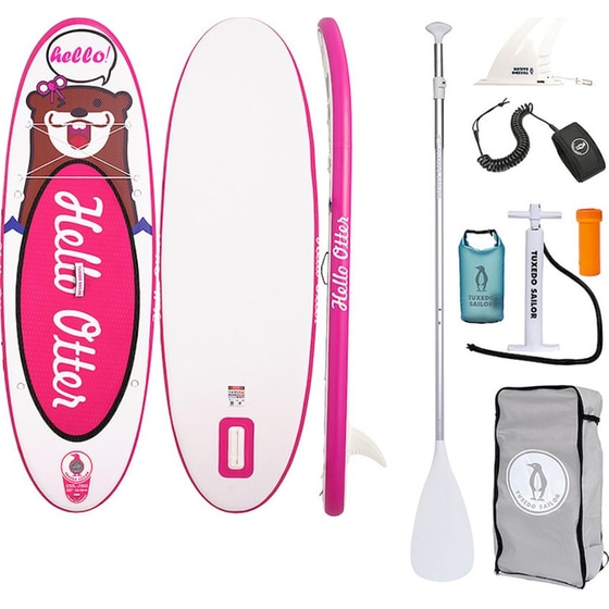 Παιδική Φουσκωτή Σανίδα SUP FunWater Tuxedo Sailor 240x76x10cm - Ροζ image 0