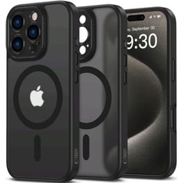 Θήκη Apple iPhone 16 Pro Max - Tech-Protect MagSafe με Μεταλλικό Πλαίσιο Κάμερας  - Matte Black (5906302311699)