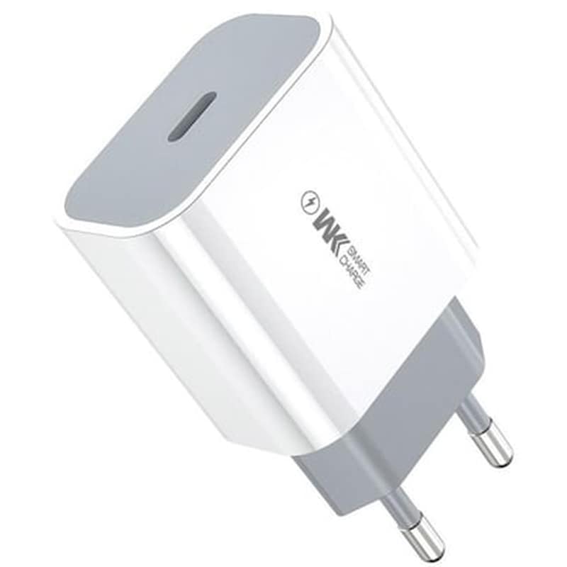 WK Φορτιστής Πρίζας Wk Wp-u55 Quick Charger Usb-C 3A 20W - White