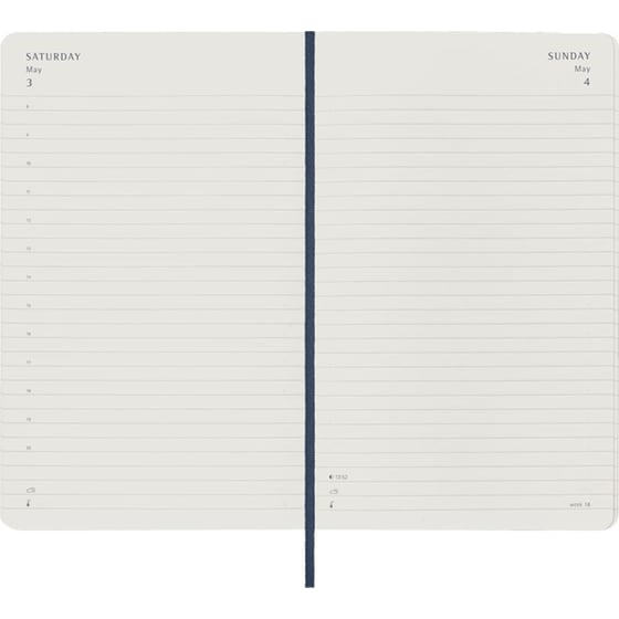 Ημερολόγιο Ημερήσιο Moleskine 2025 12M Large Blue Soft image 4