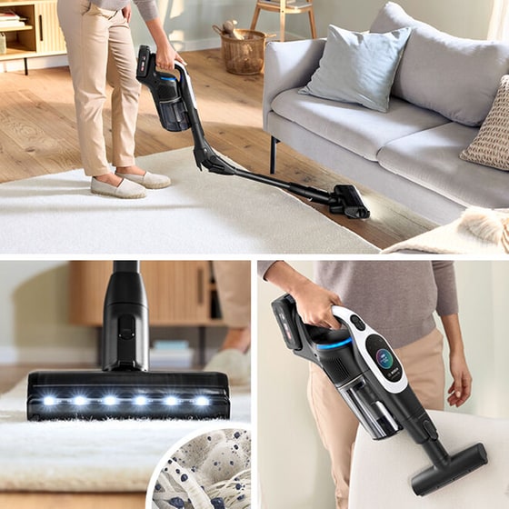 BOSCH BCS1041WAC Unlimited 10 18 V 0.4 L Λευκή Σκούπα Stick image 3