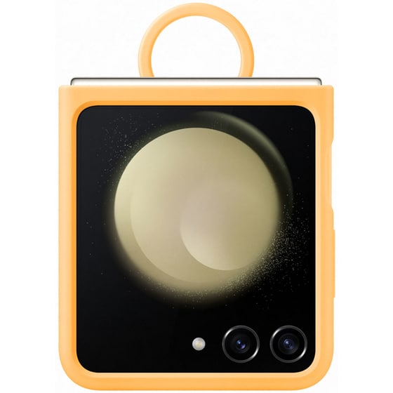 Θήκη Samsung  Galaxy Z Flip5 - Samsung Silicon Case with Ring - Apricot image 0